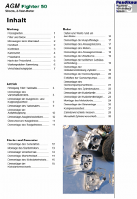 Reparaturanleitung RIS AGM Fighter 50 2T Antrieb und Motor