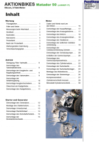 Reparaturanleitung RIS, AKTIONBIKES Matador 50 4T, Antrieb und Motor