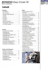 RIS Reparaturanleitung Benneng Easy Cruiser 50 Antrieb und Motor