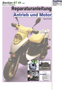 Reparaturanleitung RIS Baotian BT 49 Q T7 4T Antrieb und Motor