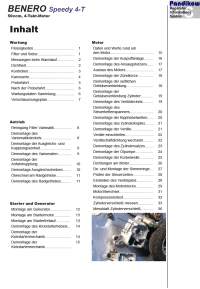 Reparaturanleitung RIS, Benero Speedy 50, 4T, Antrieb und Motor