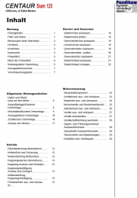 RIS Reparaturanleitung Centaur Siam 125 Antrieb und Motor