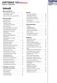 Reparaturanleitung RIS Dirtbike 125 Motocross Motor, Antrieb, Gemischbildung und Diagnose