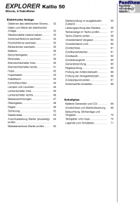 Reparaturanleitung RIS Explorer Kallio 50 2 Takt, Gemischaufbereitung, Diagnose und Elektrik