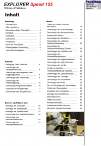 Reparaturanleitung RIS, Explorer Speed 125, Antrieb und Motor