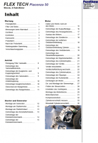 Reparaturanleitung RIS, Flex tech Piacenza 50, 4T, Antrieb und Motor