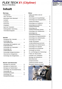 Reparaturanleitung RIS, Flex Tech X1 (Cityliner) 50, Antrieb und Motor