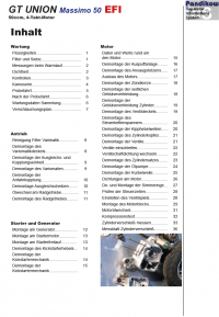 Reparaturanleitung RIS, GT UNION Massimo 50 EFI, 4T, Antrieb und Motor