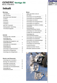 Reparaturanleitung RIS, Generic Vertigo 50 2Takt, Antrieb und Motor