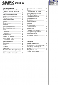 Reparaturanleitung RIS Generic epico 50 2 Takt, Gemischaufbereitung, Diagnose und Elektrik