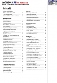 Reparaturanleitung RIS Honda CRF 50F handbetätigte Kupplung Motor, Antrieb, Gemischbildung und Diagnose