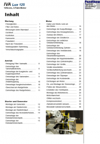 Reparaturanleitung RIS, IVA Lux 125, 4T, Antrieb und Motor