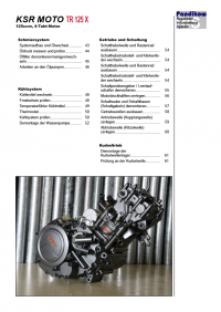 Reparaturanleitung RIS, KSR TR 125X, LC, 4T, Antrieb und Motor