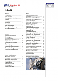 Reparaturanleitung RIS, KSR Pandora 50, 4T (groß), Antrieb und Motor