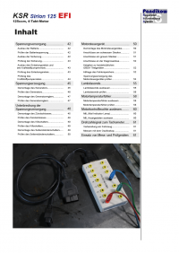 Reparaturanleitung RIS, KSR Sirion 125 EFI, Gemischaufbereitung und Diagnose