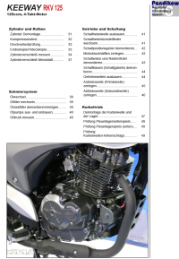 RIS Reparaturanleitung Keeway RKV 125, Antrieb und Motor