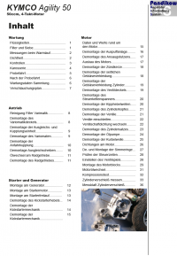 RIS Reparaturanleitung Kymco Agility 50 Antrieb und Motor