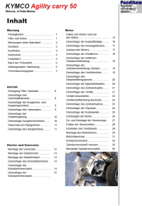 RIS Reparaturanleitung Kymco Agility carry 50 Antrieb und Motor