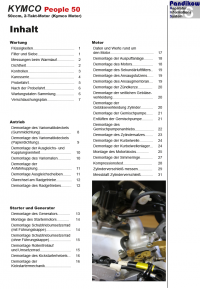 Reparaturanleitung RIS, Kymco People 50, Antrieb und Motor