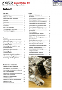 Reparaturanleitung RIS, Kymco Quad MXer 50 2 Takt (Kymco), Antrieb und Motor