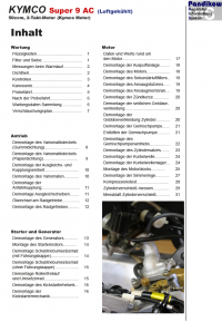 Reparaturanleitung RIS, Kymco Super 9 AC, Antrieb und Motor