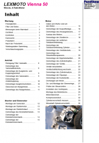 Reparaturanleitung RIS, LEXMOTO Vienna 50 4T, Antrieb und Motor