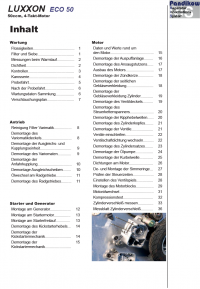 Reparaturanleitung RIS, Luxxon Eco 50, Antrieb und Motor
