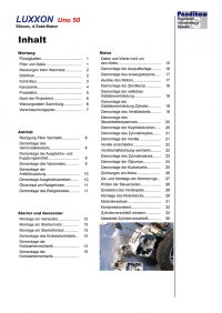 Reparaturanleitung RIS, Luxxon Uno 50, 4T, Antrieb und Motor