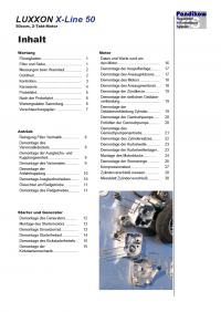 Reparaturanleitung RIS,LuXXon X-Line 50, 2T, Antrieb und Motor