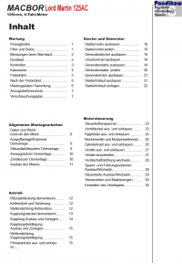 Reparaturanleitung RIS, Macbor Lord Martin 125 AC, Antrieb und Motor