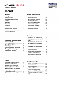 Reparaturanleitung RIS, Mondial HPS 125, 4T, Antrieb und Motor