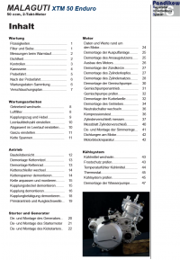 Reparaturanleitung RIS, Malaguti XTM 50 Enduro, Antrieb und Motor