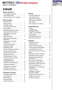 RIS Reparaturanleitung Motrac 125 M5 Urban (Vergaser) Motor, Antrieb, Gemischbildung u.Diagnose