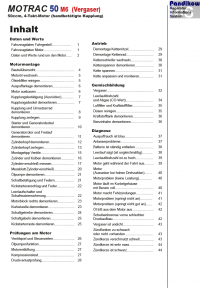 RIS Reparaturanleitung Motrac 50 M6 (Vergaser) Motor, Antrieb, Gemischbildung u.Diagnose