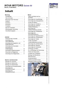 Reparaturanleitung RIS, Nova Motors Estate 50, 4T, Antrieb und Motor