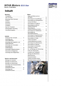 Reparaturanleitung RIS, Nova Motors Eco Star, 4T, Antrieb und Motor