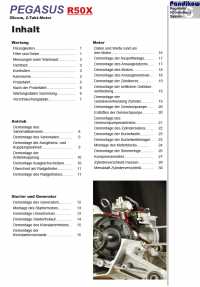 Reparaturanleitung RIS PEGASUS R50X 2 Takt, Antrieb und Motor