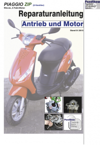 Reparaturanleitung RIS Piaggio Zip 50 4T (2-Ventiler) Antrieb und Motor