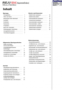 Reparaturanleitung RIS, RIEJU 125 AC (Supermoto/Enduro), Antrieb und Motor