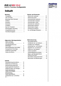 Reparaturanleitung RIS, Rieju MRX 125 AC, 4T, Antrieb und Motor