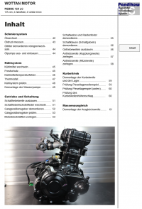 Reparaturanleitung RIS Wottan Rebbe 125 LC, Antrieb und Motor