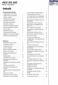 Reparaturanleitung RIS, REX RS 450 4T, Gemischaufbereitung, Diagnose und Elektik