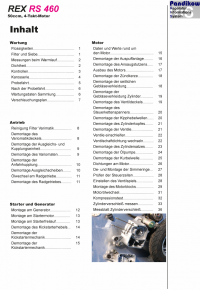 Reparaturanleitung RIS, Rex RS 460 4T, Antrieb und Motor