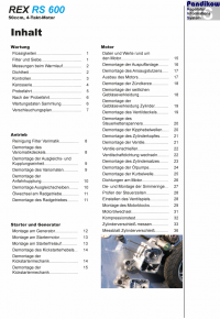 Reparaturanleitung RIS, Rex RS 600 4T, Antrieb und Motor