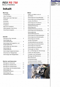 Reparaturanleitung RIS, Rex RS 750 4T, Antrieb und Motor