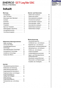 Reparaturanleitung RIS, Sherco 125 TY Long Ride, Antrieb und Motor