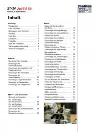 Reparaturanleitung RIS, SYM Jet14 50, Antrieb und Motor