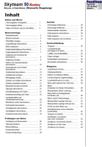 Reparaturanleitung RIS Skyteam Monkey 50, Motor, Antrieb, Gemischbildung und Diagnose