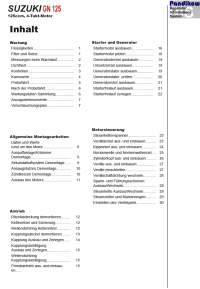 RIS Reparaturanleitung Suzuki GN 125 Antrieb und Motor