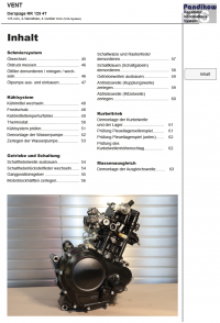 Reparaturanleitung RIS, Vent Derapage RR 125 4T, Antrieb und Motor